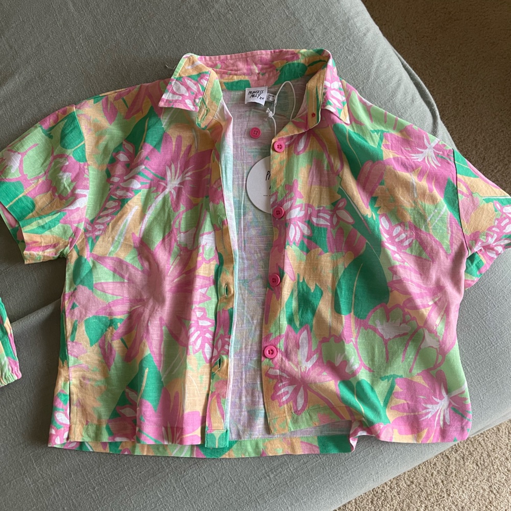 Princess Polly button up and bralette set!